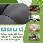 15" Foldable Foot Stool Ottoman - Image 2