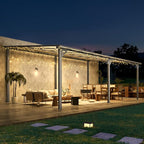AECOJOY 20' x 12' Gazebo for Patio, Large Wall-Mounted Hard Top Lean-to Gazebo - Image 2
