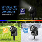 Large 2-in-1 LED Motion Sensor Outdoor Spotlight, IP44 Waterproof 450 Lumen - Image 3