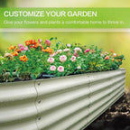 Gardmax Galvanized Raised Garden Bed, Lightweight Planter Boxes Outdoor - Image 4
