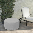 LVTXIII Indoor/Outdoor Extra Large Inflatable Ottoman Pouf D31 x H14 Inch - Image 2