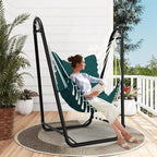 Hammock Chair with Stand, Heavy-Duty Hanging Chair with Stand, - Image 4