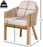 Christopher Knight Home Kclent Outdoor Acacia Wood Dining Set - Image 6