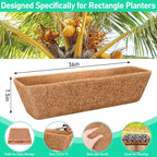 Riare 4 Pack 36 Inch Rectangle Coconut Liners - Image 2