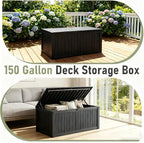 Outdoor Storage Box, Resin Deck Boxes Indoor and outdoor, Waterproof Storage - Image 3