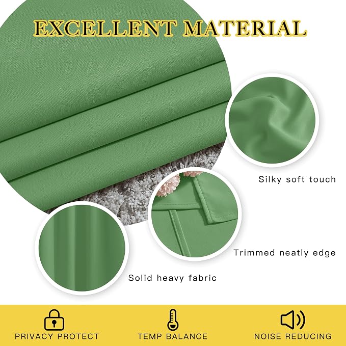 NICETOWN Blackout Curtains 84 Inch Length, Thermal Insulated Curtains - Image 3