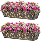 4 Pack 30 Inch Window Boxes Planters Railing Planter Box - Image 6