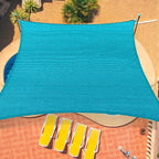 16'x20' Sun Shade Sail Curved Commercial Outdoor Shade Cover Turquoise by OOTONAT