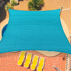 8'x12' Sun Shade Sail Curved Commercial Outdoor Shade Cover Turquoise Rectangle by OOTONAT