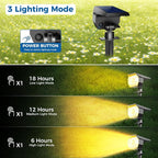 Peasur 1 Pack Solar Spot Lights Outdoor, Solar Spotlights Outdoor Waterproof - Image 2