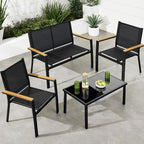 Best Choice Products 4-Piece Outdoor Textilene Patio Conversation Set, Backyard by BestChoiceProducts