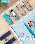 Aluminum Patio Chaise Lounge Set of 2 - Image 8