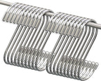 Myfolrena 20 Pack S Hooks for Hanging, 3.4 Inch Metal S Shaped Hook Heavy Duty by Myfolrena