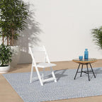 Simplex Furniture Modern White Resin Foldable Chair - Image 2