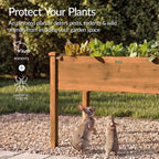 Best Choice Products 48 x 24 x 30 Inches Raised Garden Bed, Elevated Wood - Image 7