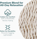 Sunnydaze Handwoven XXL Thick Cord Mayan Double Hammock - Image 3
