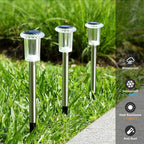 Solar Pathway Lights 10 Pack Christmas Solar Lights Outdoor Waterproof 6000K - Image 3