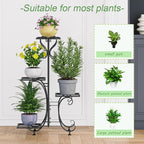 Plant Stand Indoor Outdoor Shelf 4Tier Metal Holder Pot Rack Multiple Plants - Image 5