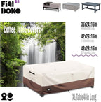 Patio Coffee Table Cover, 100% Waterproof 600D Heavy Duty Outdoor Table Cover - Image 3