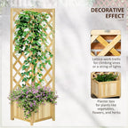Outsunny Wooden Raised Garden Bed - Image 3