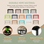 WestinTrends Malibu Low Outdoor HDPE Square Patio Coffee Table - Image 6