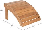 Safavieh Patio Collection Hampton Adirondack Acacia Wood Ottoman - Image 6