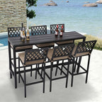 Outdoor Patio Bar Set, Bar Height Patio Dining Set, Weather-Resistant Bistro - Image 6