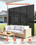 VEVOR Metal Privacy Screen, Garden Divider Panel - Image 4