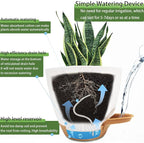 Self Watering Planters with Drainage Holes Reservoir, Nursery Planting Pot - Image 4