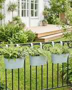 vensovo Metal Railing Planter for Outdoor Plants - Image 4