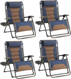 Zero Gravity Chair Set of 4 Oversized Padded Recliner by Unknown
