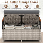 Tangkula 46 Gallon Outdoor Bench - Image 3
