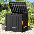 Sweetcrispy Deck Box with 31 Gallon Capacity, Weatherproof Resin Lockable - Image 4