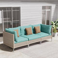 Grand patio 3-Piece Wicker Patio Furniture Set, Boho Outdoor Conversation Set by GrandPatio