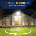 200W LED Flood Lights Outdoor, 6500k Daylight White Outdoor LED Lights - Image 4