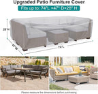 Patio Furniture Set Cover Waterproof, Heavy Duty Furniture Covers - Image 2
