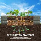 Galvanized Raised Garden Bed 8x2x1.5 FT, Oval Metal Raised Garden Bed Outdoor - Image 4