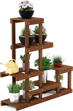 Furinno FG18451 Tioman Hardwood Patio Furniture Outdoor Flower Stand in Teak Oil by Furinno-FitsYourSpaceFitsYourBudget