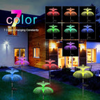 Solar Garden Lights 6 Pack New Upgraded Solar Lights Outdoor Waterproof 7 Color - Image 3