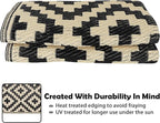 SAND MINE Reversible Mats, Plastic Straw Rug, Modern Area Rug, Large Floor Mat - Image 5