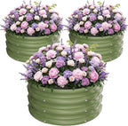 ZXZYHFTY Round Galvanized Raised Garden Bed kit, Round Large Metal Raised by ZXZYHFTY