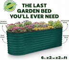 Plant & Plot Galvanized Raised Garden Beds Outdoor // 6×2×2 ft Planter Raised - Image 5