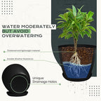 Utopia Home - Plant Pots Indoor - 7/6.6/6/5.3/4.8 Inches Home Decor Flower Pots - Image 3