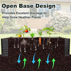 JERIA 8×4×2ft Galvanized Raised，Outdoor Metal Raised Garden Bed, Rectangular - Image 5