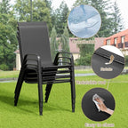 TLSUNNY Patio Dining Set 5 Pieces, All Weather Outdoor Furniture W/30"X 30" - Image 6