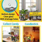 Handcrafted Stained Glass Butterfly Planter, Cute Planters - Image 6