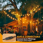 S14 LED Outdoor String Lights 150FT Patio Lights Outdoor Waterproof - Image 7