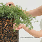 Worth 2 Pack 25" Tall Narrow Metal Planter - Image 2