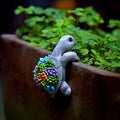 Mini Turtle Statue Miniature Tortoise Figurine Plant Pot Hanger, Realistic by Unknown