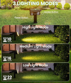 Large Panel Solar Spot Lights Outdoor 4 Pack, Solar Flood Lights Waterproof IP67 - Image 3
